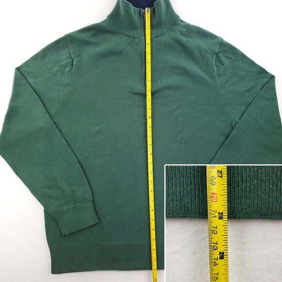 J. Crew 1/4 Zip Pullover Sweater Mock Neck 100% Cotton BF091 Men's XL NWT - Picture 7 of 10